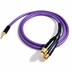 Melodika Purple Rain mini jack - 2xRCA 1m